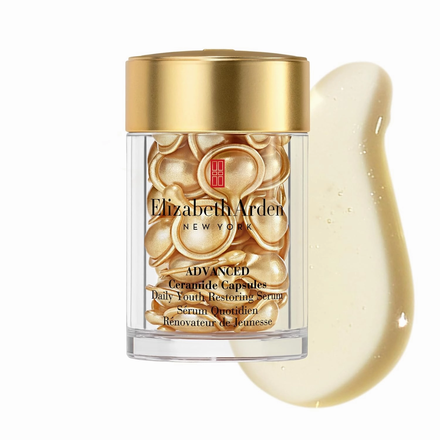 Elizabeth Arden Advanced Ceramide Face Serum Capsules, Anti-Aging Skincare, Fragrance-Free Hydrating Formula for Radiant, Firm Skin, Nourishing and Strengthening