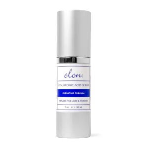 Elon Hyaluronic Acid Serum for Face & Neck - Revitalizing Daily Facial Serum Vitamin C and Hyaluronic Acid, E & Jojoba Oil - Promotes Deep Hydration & Collagen Production - Suitable for all Skin Types