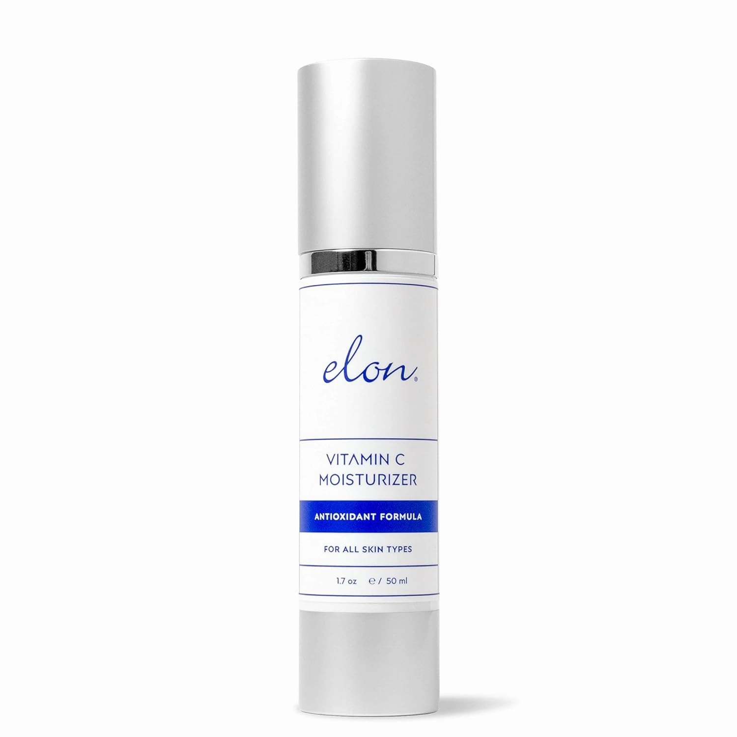 Elon Antioxidant C Moisturizer - Revitalizing Vitamin Lotion w/Vitamin E, MSM & Jojoba Oil – Vitamin Face Moisturizer For Fine Lines & Wrinkles - Suitable For All Skin Types (1.7 oz.)