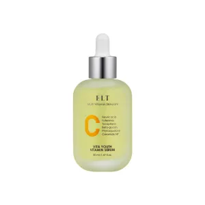 ELT Vita Youth Vitamin C Face Serum 1.69fl.oz.(50ml) | Skin Brightening | Ferulic Acid | Beta-Glucan| Anti-Aging and Calming Effect | Dark Spot Remover | Multi Vitamins Care | Korean Skincare
