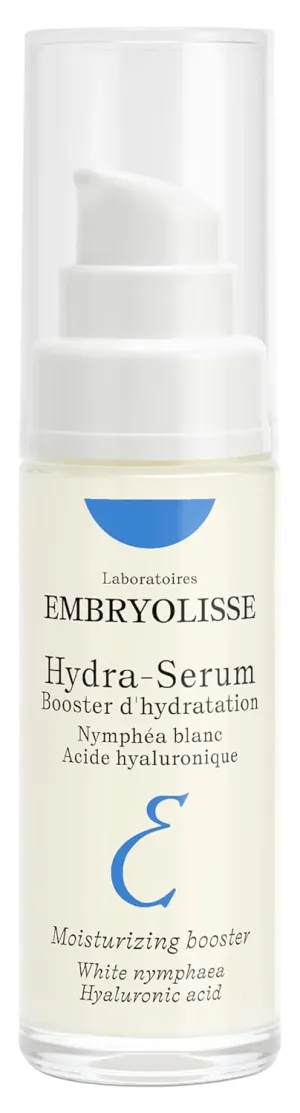 Embryolisse Hydra-Serum, Ultra-Hydrating Lightweight Hyaluronic Acid Facial Serum with White Water Lily, For Oily to Combination Skin, 1.01 Fl Oz