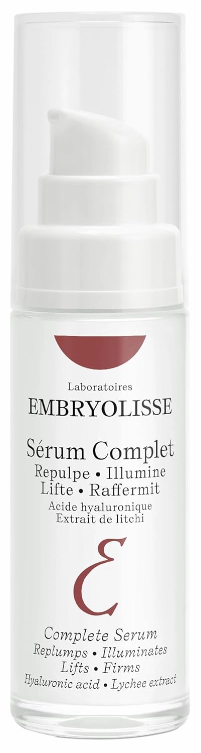 Embryolisse Complete Serum. Advanced Hydrating Formula With Hyaluronic Acid. Replumps, Illuminates, Lifts, Firms, 1.01 fl.oz.