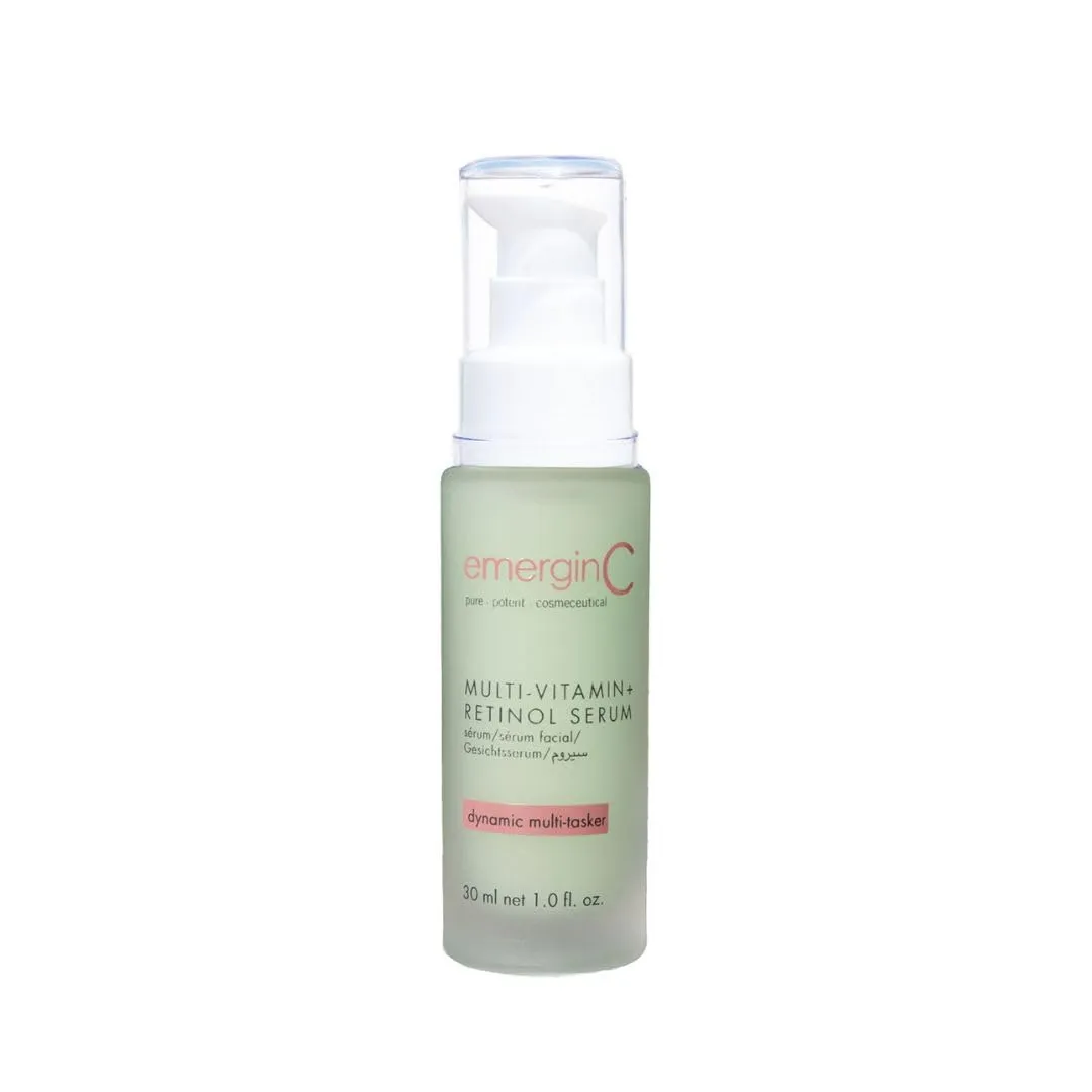 emerginC MultiVitamin   Retinol Serum - Micro-Encapsulated Spheres   Vitamin C to Help Combat Visible Signs of Aging, Sensitive Skin   Minor Redness (1.0 oz, 30 ml)