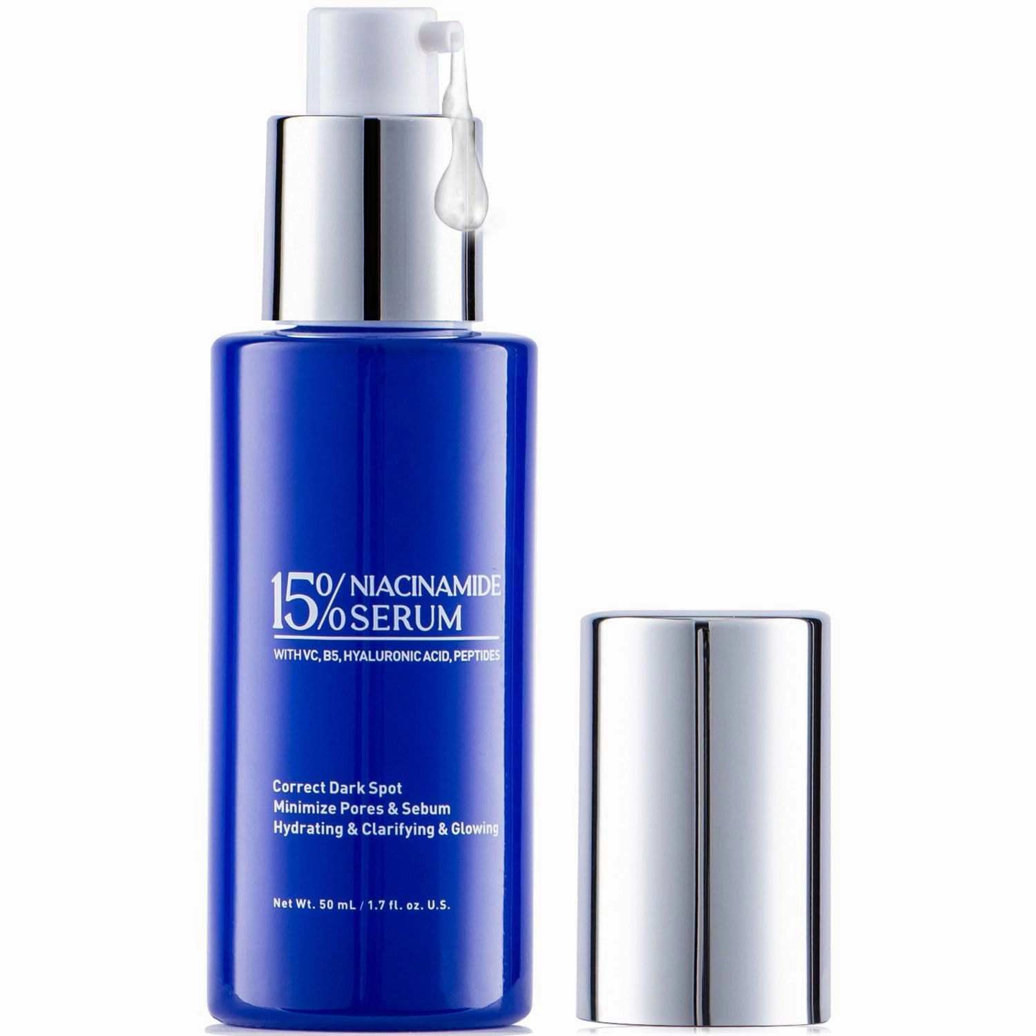 Enaskin Naturals Niacinamide Serum - 15% Niacinamide Balancing B3 Facial Serum for Acne, Tone, Texture, Dark Spot Romover - Brightening and Hydrating Skincare with VC, B5, Hyaluronic Acid, Peptide