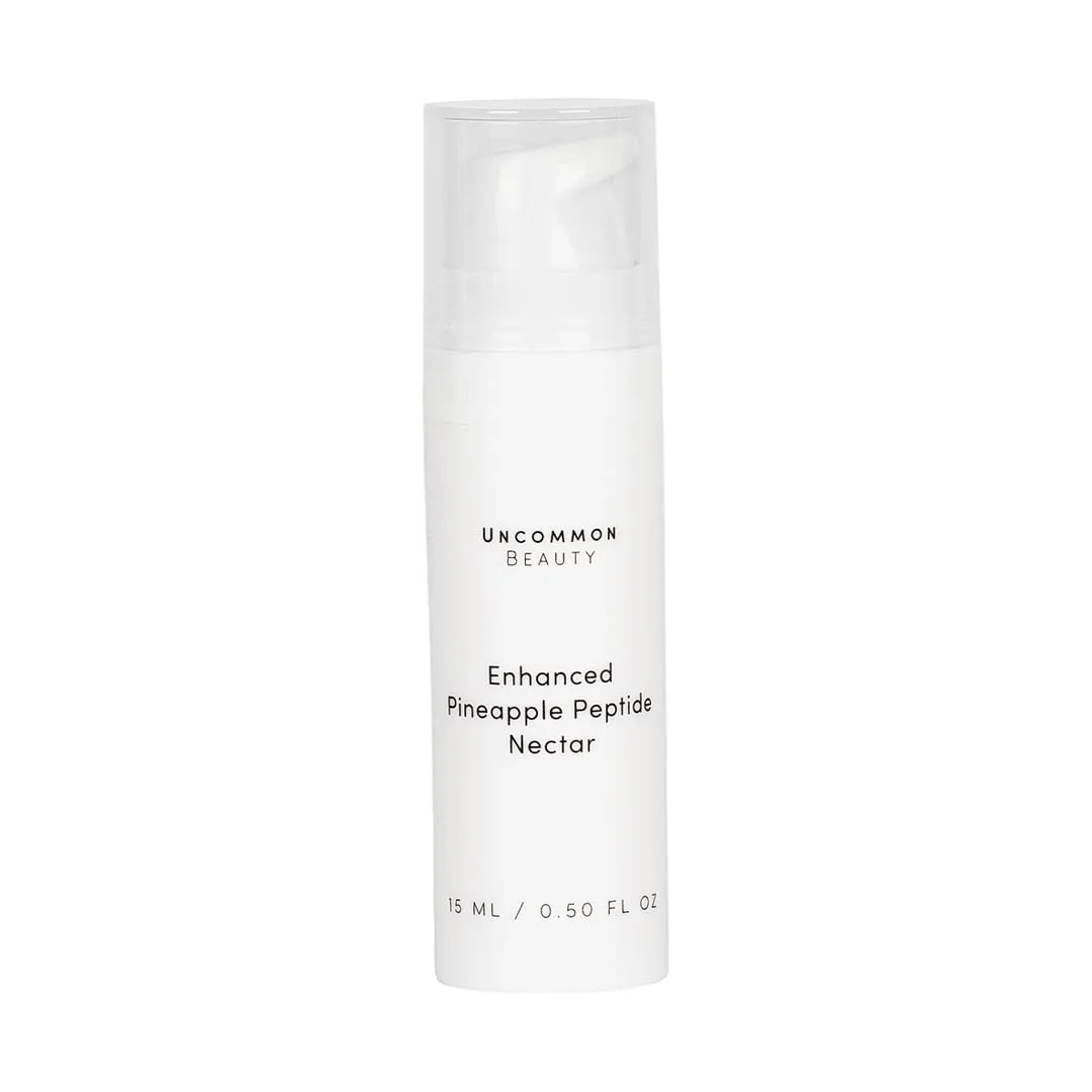 Enhanced Pineapple Peptide Nectar - Hydrating Vitamin C Serum - All Skin Types, Vegan, Cruelty Free, Fragrance Free, .50 FL OZ