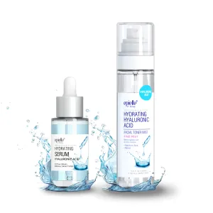 epielle Hydrating Hyaluronic Acid Serum & Mist | epielle Brightening Vitamin C Serum & Mist For all skin types, 100% Vegan & Cruelty-Free (Hyaluronic Acid Serum   Mist)
