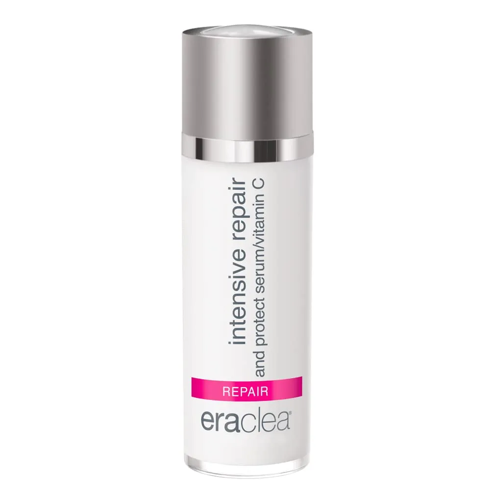 eraclea Intensive Repair & Protect Vitamin C Serum with Hyaluronic Acid, Argireline and Peptides, Anti-Aging Face Serum, Reduces Wrinkles and Promotes Skin Radiance for All Skin Types (1 fl oz)