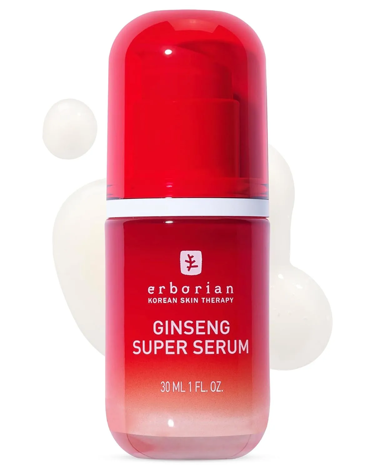 Erborian Ginseng Face Super Serum, 30 ml - Hydrating & Brightening Facial Serum for Women & Men - Fine Lines, Wrinkles & Uneven Skin Tone - Hyaluronic Acid Serum for Firmer Skin & Natural Glow