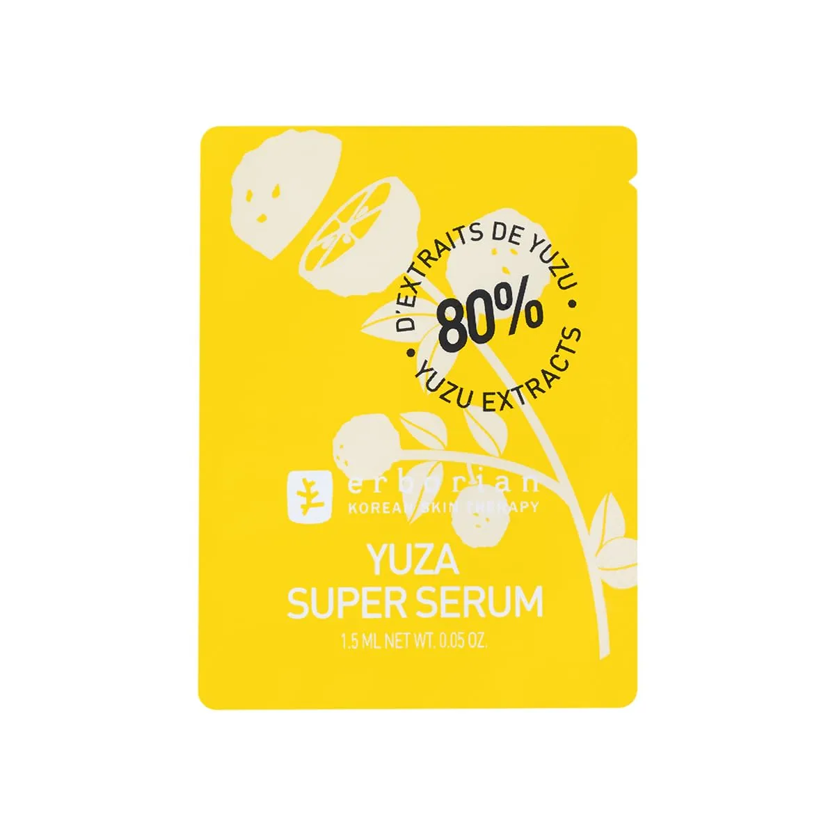 Erborian Yuza Super Serum Facial Serum with Yuzu Extract & Vitamin C for Radiant & Toned Skin - Nourishes, Moisturizes & Protects Korean Skincare – 1 fl oz