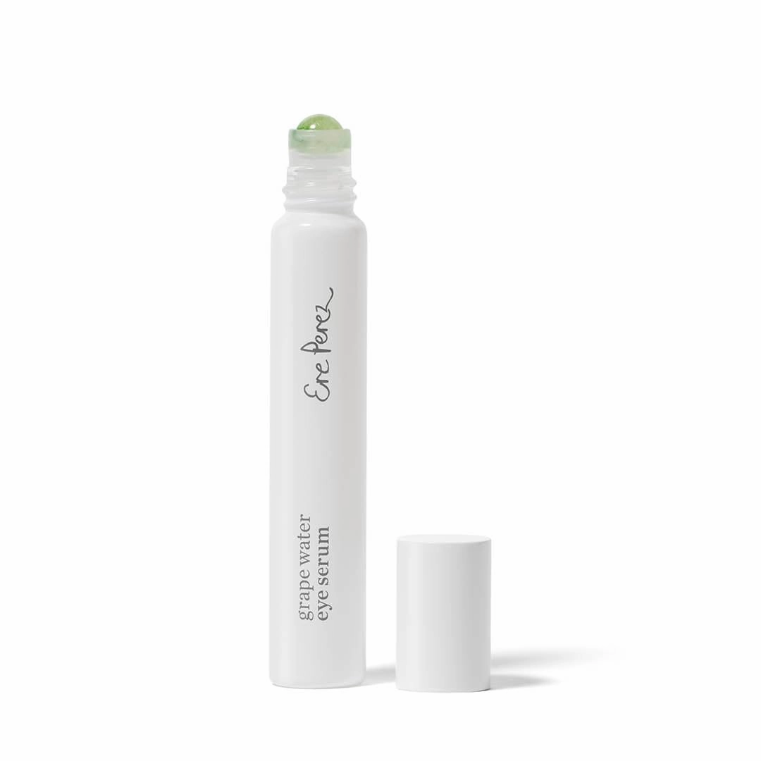 Ere Perez - Grape Water Eye Serum | Decongest, De-Puff, Tone Eye Area | Visibly Smooths   Softens Fine Lines | Peptides, Amino Acids | Vegan, Cruelty-Free, Clean Beauty (0.3 fl oz | 8 mL)