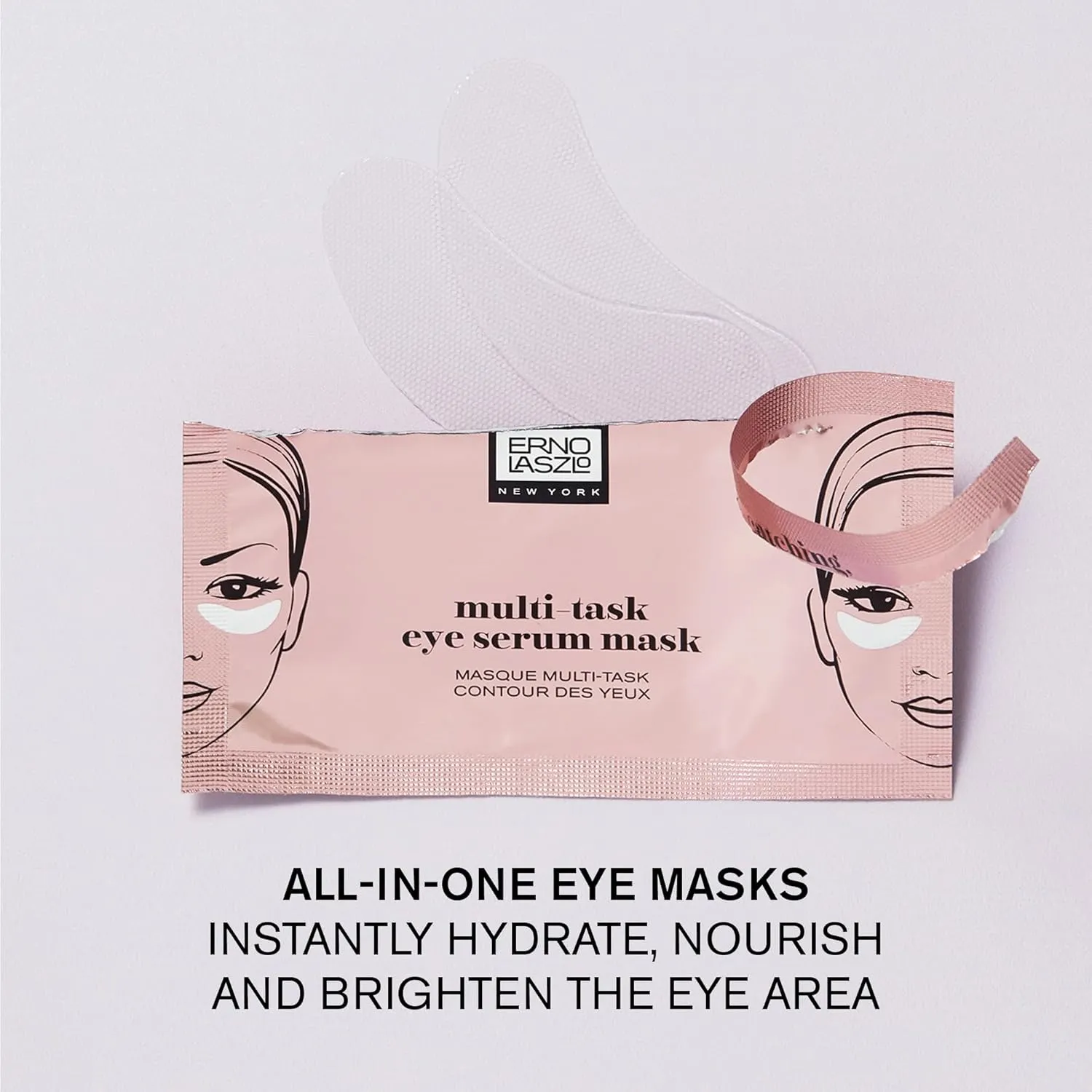 Erno Laszlo Multi-Task Serum Under Eye Mask, Hydrate and Nourish, Under-Eye Patches Improve Puffiness, Fine Lines and Dark Circles, Set of 6 Masks, 0.15 Fl Oz each - Wrinkle Patches