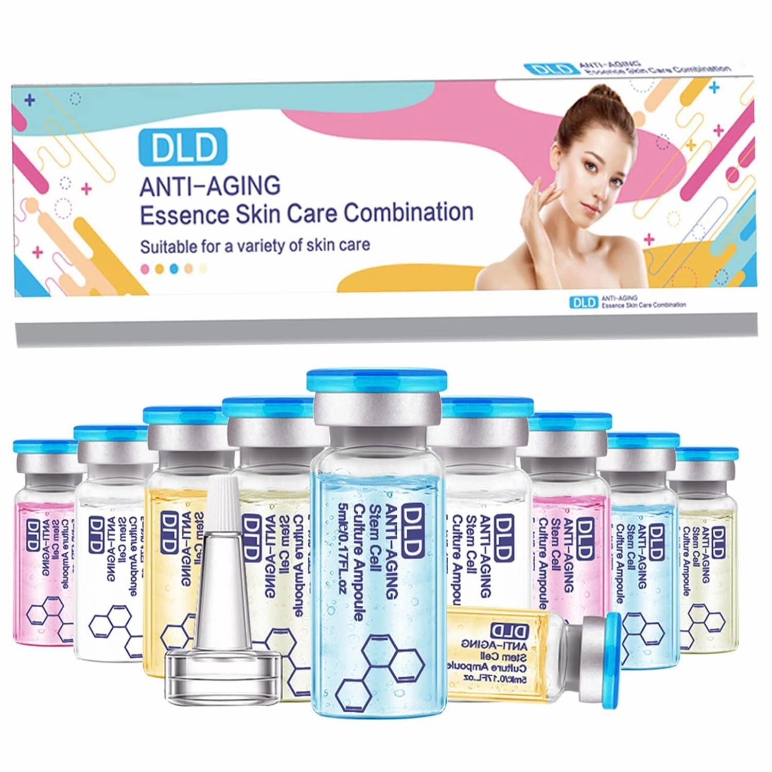Essence BB Glow Serum Starter Kit - 10 Small Bottles, Best Serum For Microneedling, Achieve Flawless Results With BB Glow Serum For Microneedling Treatment