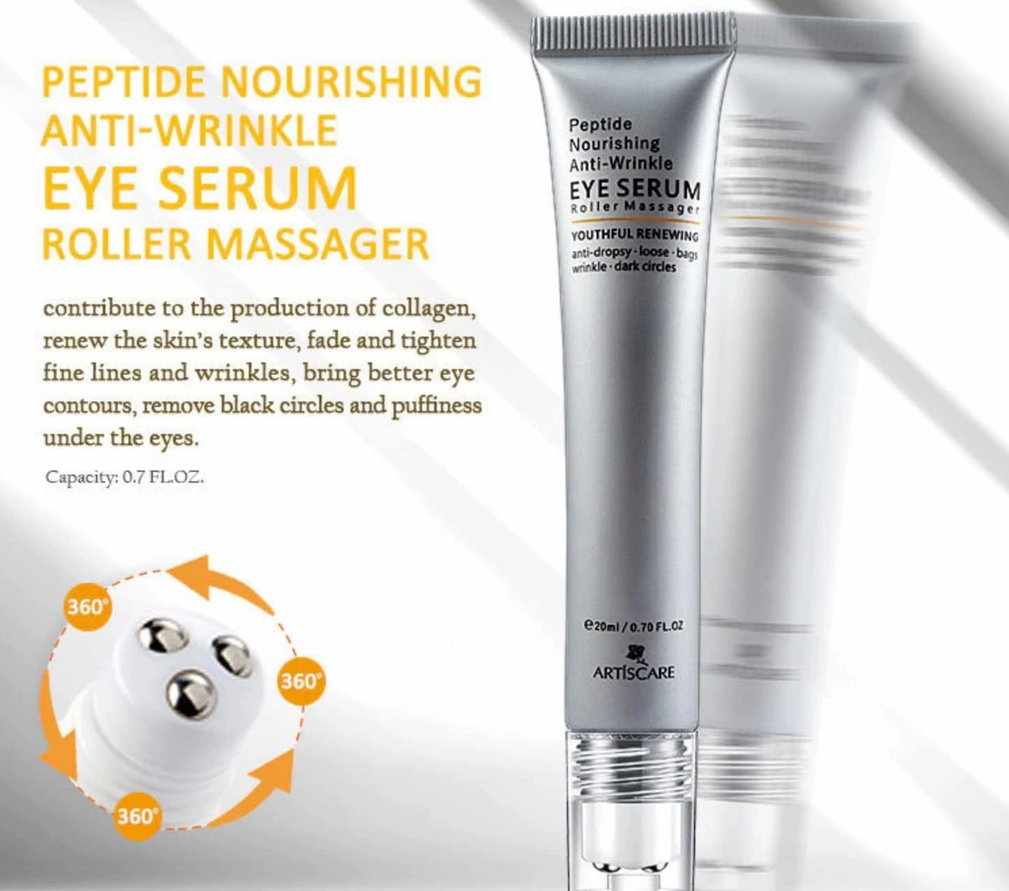 Essence Beauty,Anti Aging Serum Visibly Reduces Under-Eye Bags, Wrinkles, Dark Circles, Fine Lines & Crow's Feet Instantly - Instant Wrinkle Remover For Face (Color : 4pcs)