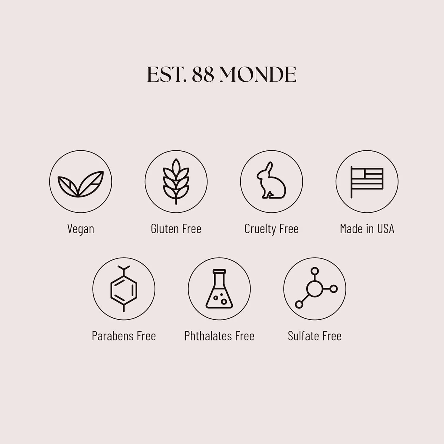 EST. 88 Monde Vitamin C 10% Face Serum with Hyaluronic Acid – Anti-Aging, Hydrating, Evens Skin Tone, Fades Fine Lines & Wrinkles – Vegan Skincare, All Skin Types – 1 Fl Oz