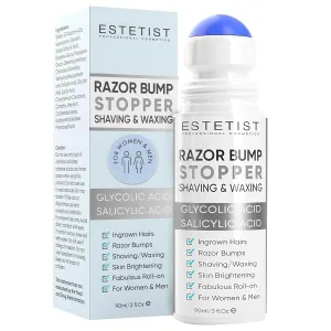 ESTETIST Razor Bump Stopper, Dark Spot Remover Roll-On Treatment, Ingrown Hair & Razor Burn Solution for Tend Skin Bikini Area, Face, Neck, Underarm and Legs, After Shave Serum for Women and Men