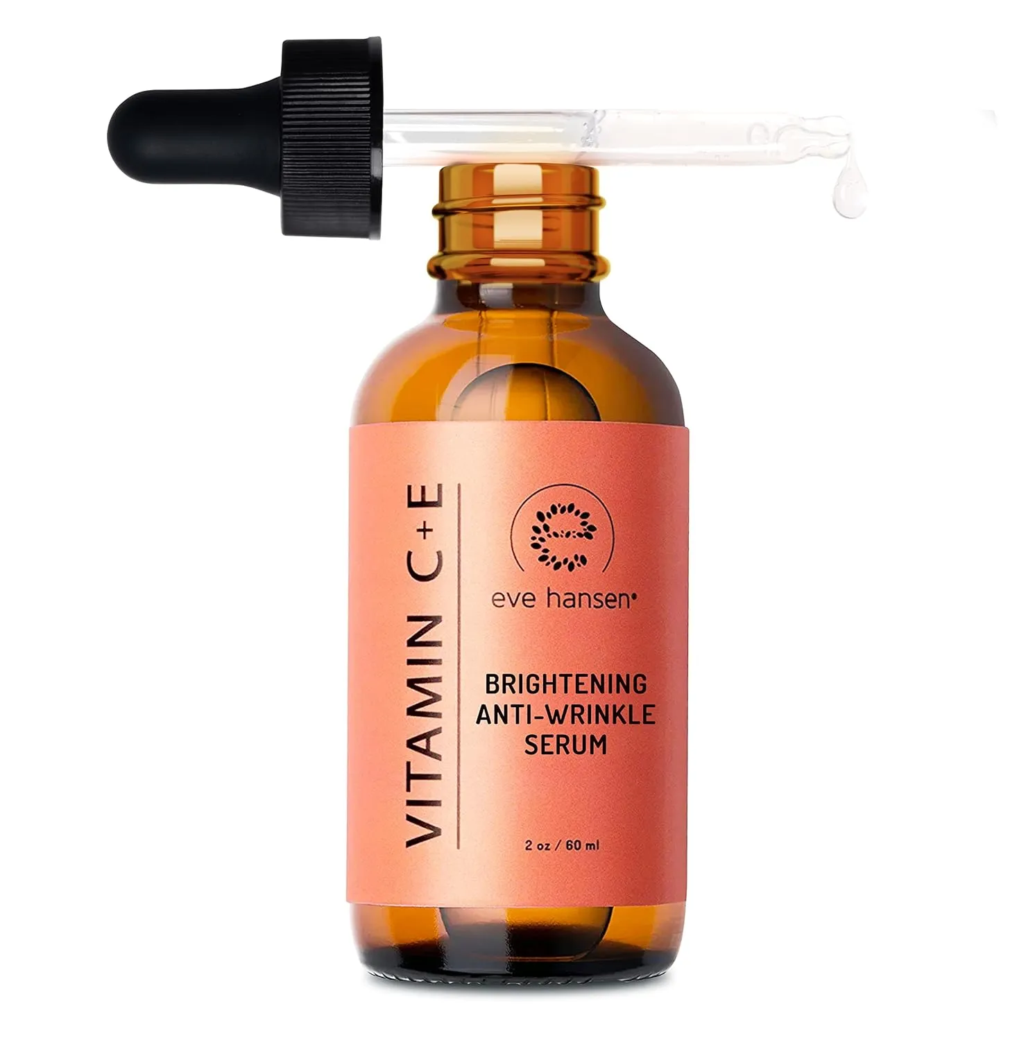 Eve Hansen Vitamin C Serum for Face - Facial Serum with Hyaluronic Acid, Vitamin E and Aloe Vera 2 oz - for softer, smoother, and more refined Skin