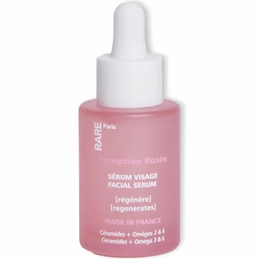 Exception Rosée - Regenerating Facial Serum - Hydrating & Brightening - With Ceramides & Omega-3 & 6 - Brightening, Firming & Revitalizing - Multi-Active Serum Formula - 1oz