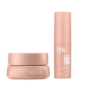 Eye Cream Set - Caffeine Infused Under Eye Stick   Anti Aging Day   Night Eye Cream with Vitamin C and Ceramides - Brighten   Depuff - Hydrate, Firm   Reduce Puffiness - Skincare Set