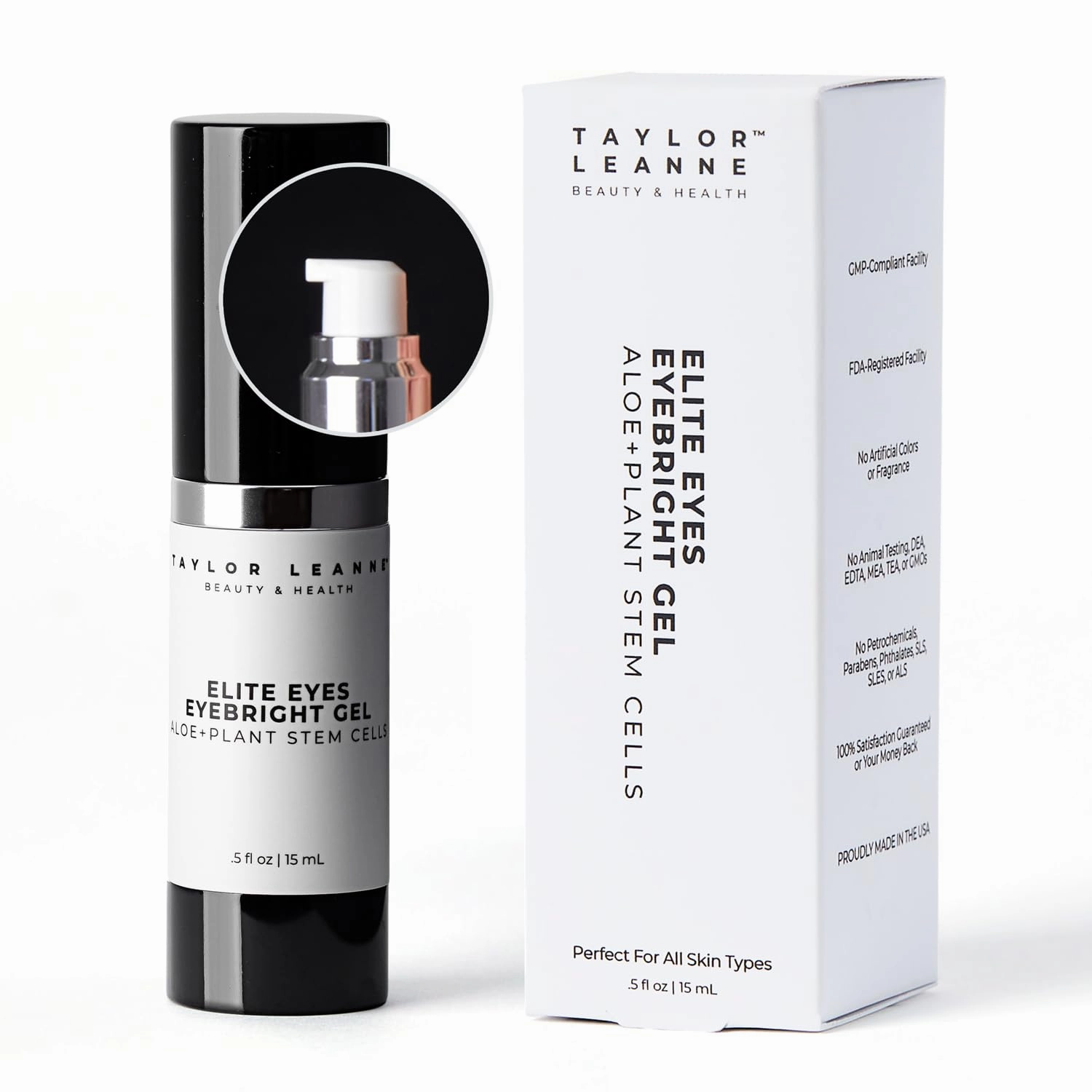 Eye Firming Serum Advanced Formula with Stem Cells Aloe Peptide - Anti Aging Reduce Wrinkles Fine Lines Dark Circles Undereye Puffy Bag Remover 0.5 oz