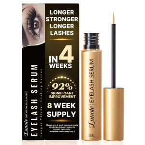 Eyelash Growth Serum with Advanced Formula: Rapid Eyelash Enhancer Serum for Lash Growth in 3-4 Weeks - Boost Longer Thicker and Fuller Lashes 3ML