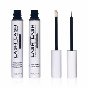 Eyelash Serum With Hyaluronic Acid-Eyebrow And Eyelash Growth Serum, 2 In 1 Instant Lash Lift Serum Without Prostaglandin Grow Eyebrows Fast And Thicker-Day And Night Eyelash Growth Serum (2x4ml)