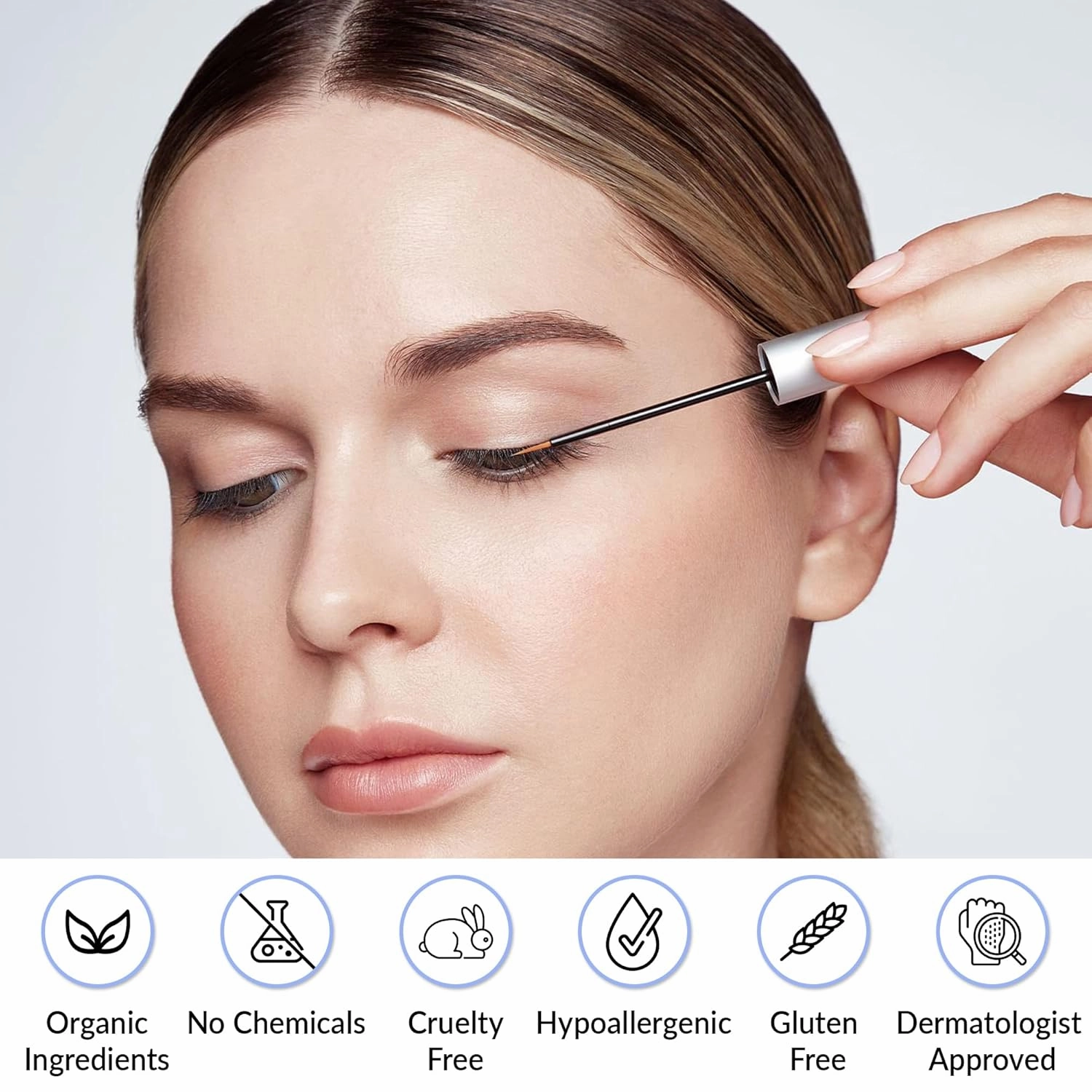 Eyelash Serum With Hyaluronic Acid-Eyebrow And Eyelash Growth Serum, 2 In 1 Instant Lash Lift Serum Without Prostaglandin Grow Eyebrows Fast And Thicker-Day And Night Eyelash Growth Serum (2x4ml)