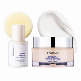 Fabyou Special Retinol Peptide Anti-Aging Korea Skin Care Night Care Set, Powerful Wrinkle Reduction & Skin Elasticity Boost with Retinol, Peptides| Fast Absorbing, Non-Sticky Formula for All Skin