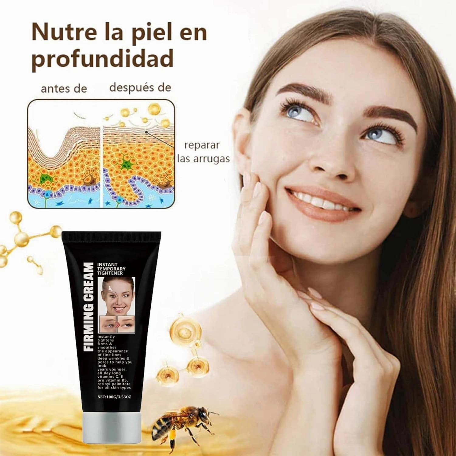 Face Firming Cream, 2025 New Advanced Skin Firming Cream, Anti Wrinkle -100g, Tightening and Lifting, Improves skin Sagging, Smooths Wrinkles and Fine Lines (1Pc)
