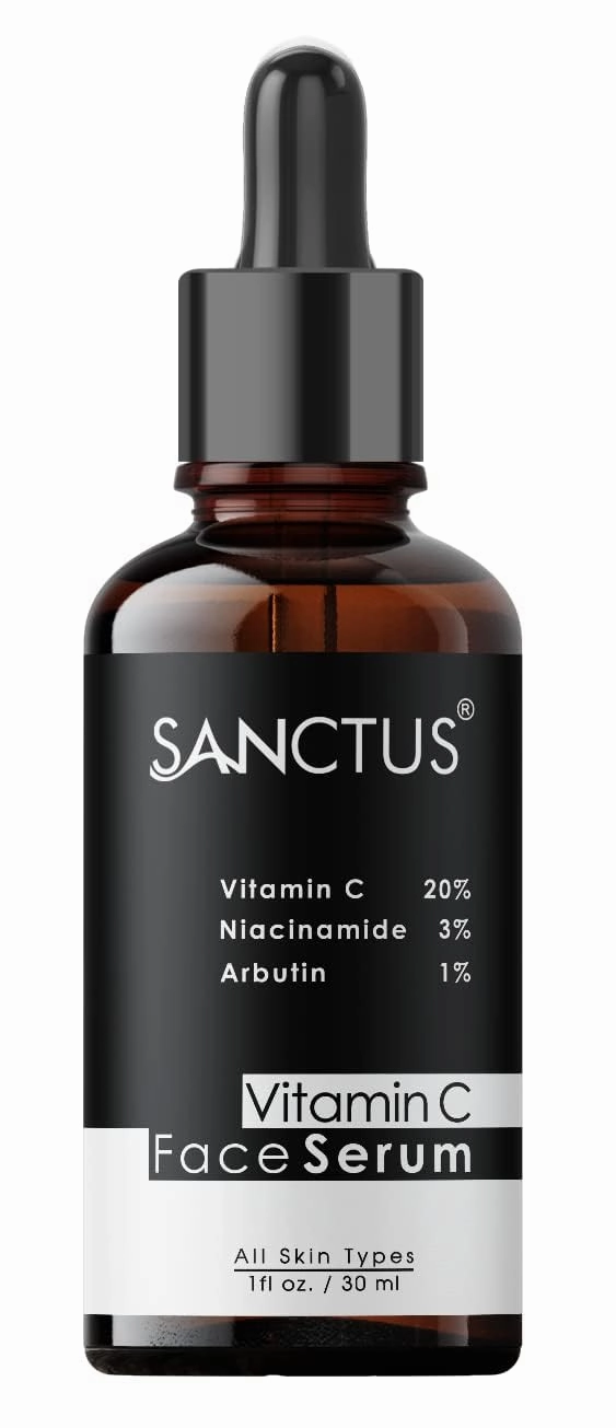 Face Serum 20% Vitamin C For Skin Brightening, Glowing Skin, Ageing & Scar Lightening with 3% Niacinamide & 1% Arbutin