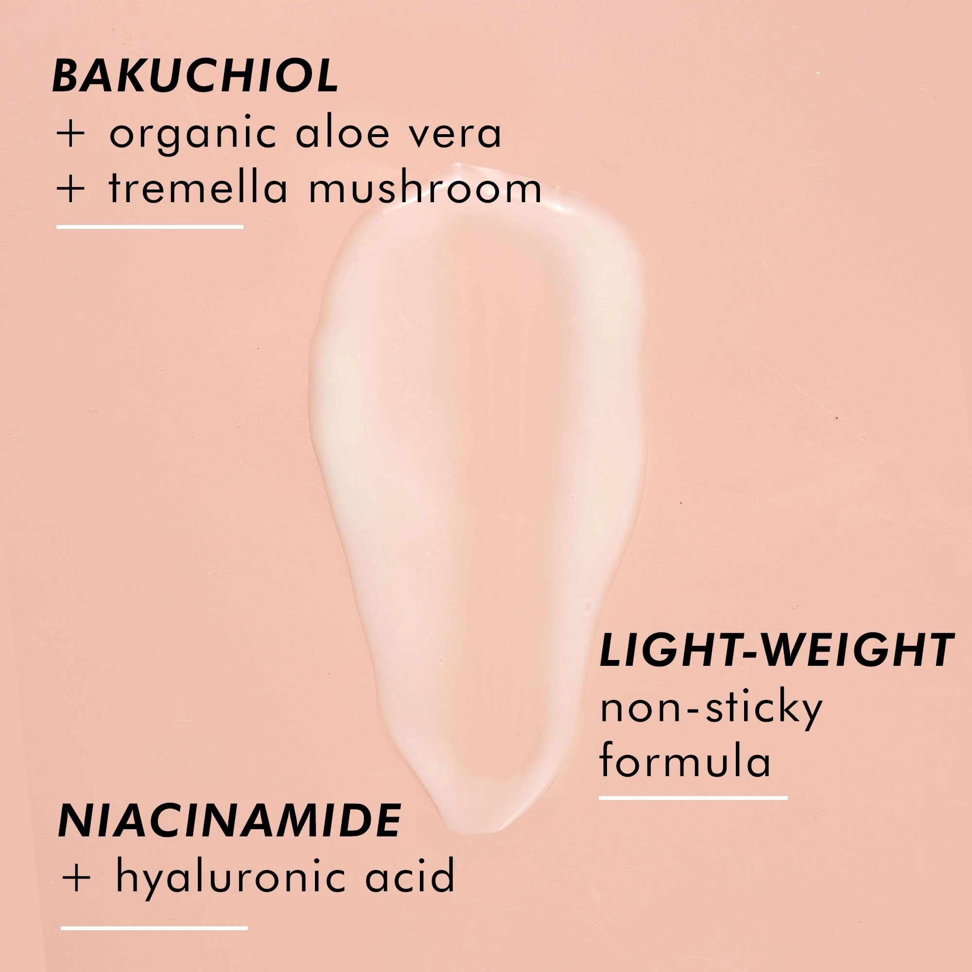 Face Serum - Bakuchiol Plant Based Alternate Serum for Face Anti Aging Serum with Hyaluronic Acid & Niacinamide Brightening Serum, Bakuchiol Serum, Anti Wrinkle Serum for Face (1 Fl Oz)