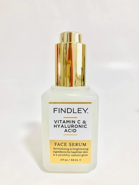 Face Serum FINDLEY Vitamin C and Hyaluronic Acid Face Serum, 2 FLOZ, No box.