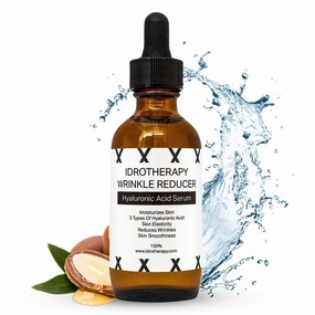 Face Serum Moisturizer for Women, Hyaluronic Serum with 3 Types of Hyaluronic Acid, Argan Oil & Vitamin E, Hydrating Serum for Face (2fl.oz/60ml)