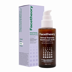 facetheory Retinal Supreme MultiCream 0.2% (Unscented) - Brightening, Firming & Plumping Overnight Anti Aging Serum & Moisturiser in One- Hybrid Night Cream & Serum (50ml)