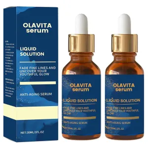 Facial Serum, Liquid Solution Anti Aging Serum, Vitamin C & E Serum, Boosts Skin Collagen Production, Diminishes Fine Lines & Wrinkles for a Youthful Glow (2PCS)