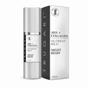 Facial Night Serum with AHA   Collagen, Night Serum for Face, Anti Aging Night Serum, Collagen Boost Anti Aging Serum, Nutrient-Rich Night Face Serum with Vitamins C, B, E, Collagen Skin Care