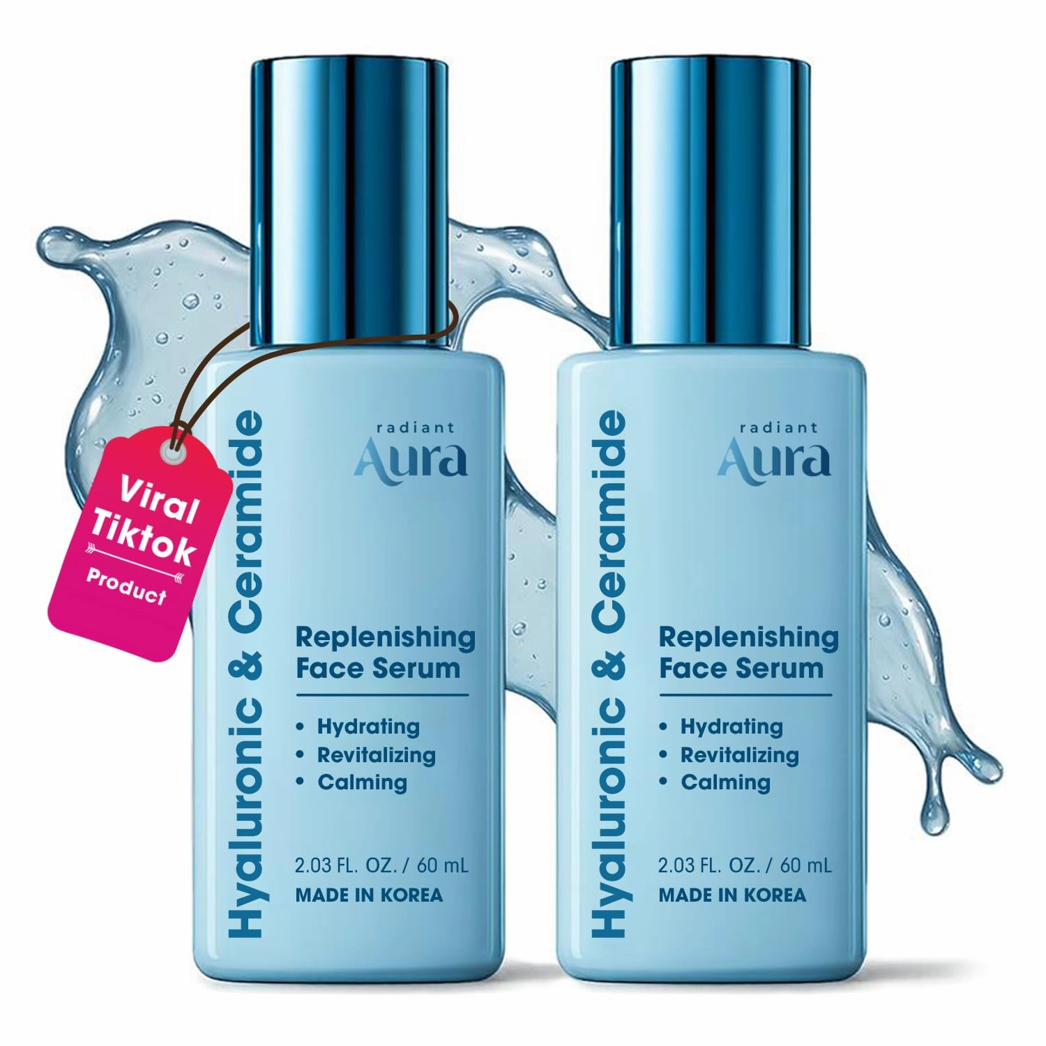 Facial Serum Hyaluronic & Ceramide - 2 Pack - 1.67 - Fl. Oz Each