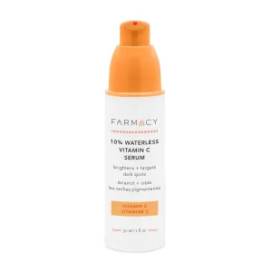 Farmacy 10% Vitamin C Face Serum - Waterless Vitamin C Skin Care Serum to Brighten, Firm   Smooth Skin Texture - Enriched with Upcycled Tangerine Peel to Boost Skin's Moisture   Radiance (30ml)