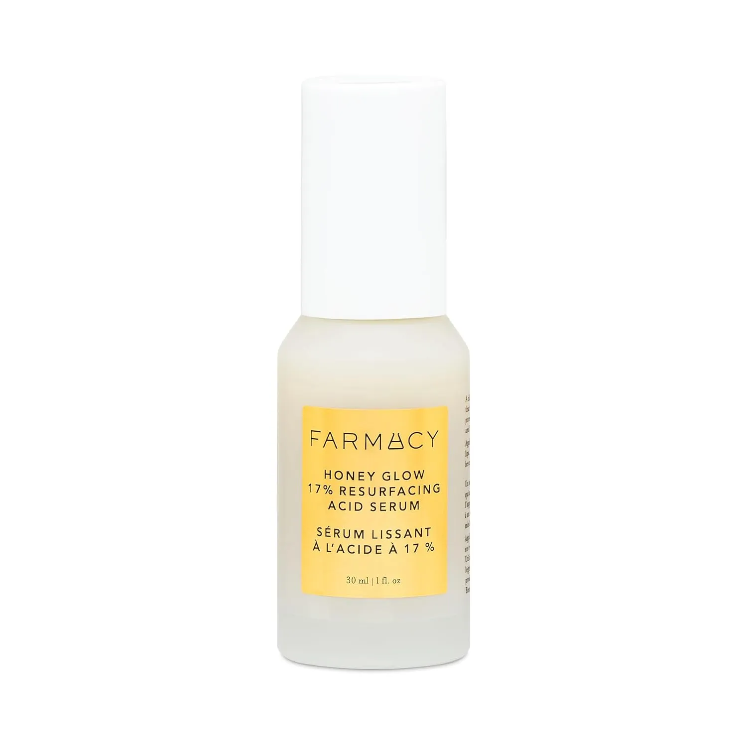 Farmacy Face Exfoliator Serum - Honey Glow 17% AHA   BHA Liquid Exfoliant & Salicylic Acid Serum - Resurfacing Skin Care for Reduced Pores   Texture - Hydrates Skin for an Overall Glow (30ml)