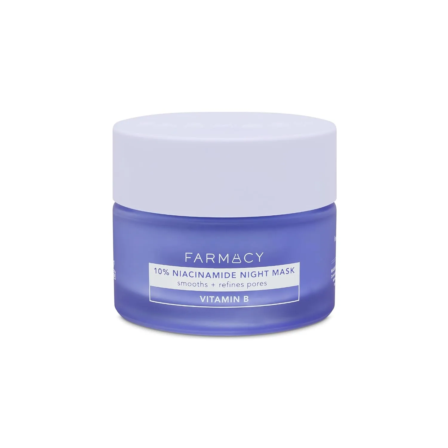 Farmacy Niacinamide Overnight Face Mask - Pore Refining Facial Mask with 10% Niacinamide - Replenishes Moisture Barrier with 3% Panthenol   Blueberry Seed Oil for Soft, Supple Skin (50ml)