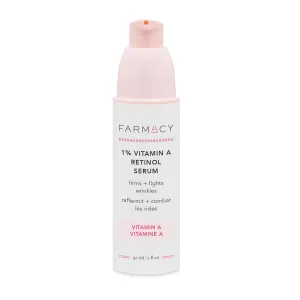 Farmacy Retinol Serum for Face - 1% Vitamin A Anti Aging Serum - Resurfacing Wrinkle Serum Formulated with Encapsulated Retinol   Ceramide NP to Prevent Moisture Loss   Replenish Skin Barrier (30ml)