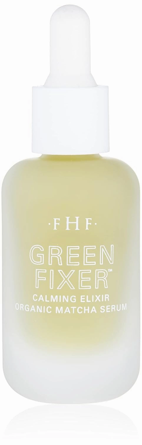 FarmHouse Fresh Green Fixer Peptides Serum, Calming Elixir with Hyaluronic Acid & Organic Matcha, 1 Fl Oz
