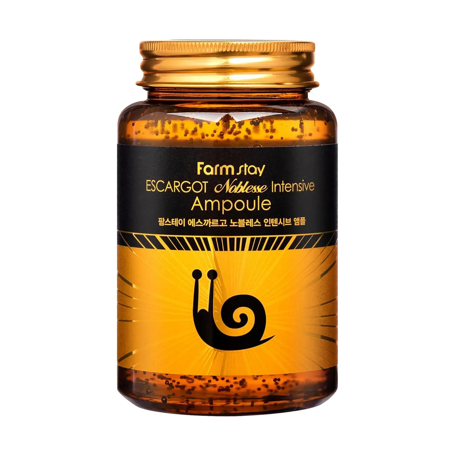 FARMSTAY Escargot Noblesse Intensive Ampoule - Ampoule with Snail Mucin for Anti-Aging - Brightens and Nourishes Skin - Targets Wrinkles - 8.45 oz
