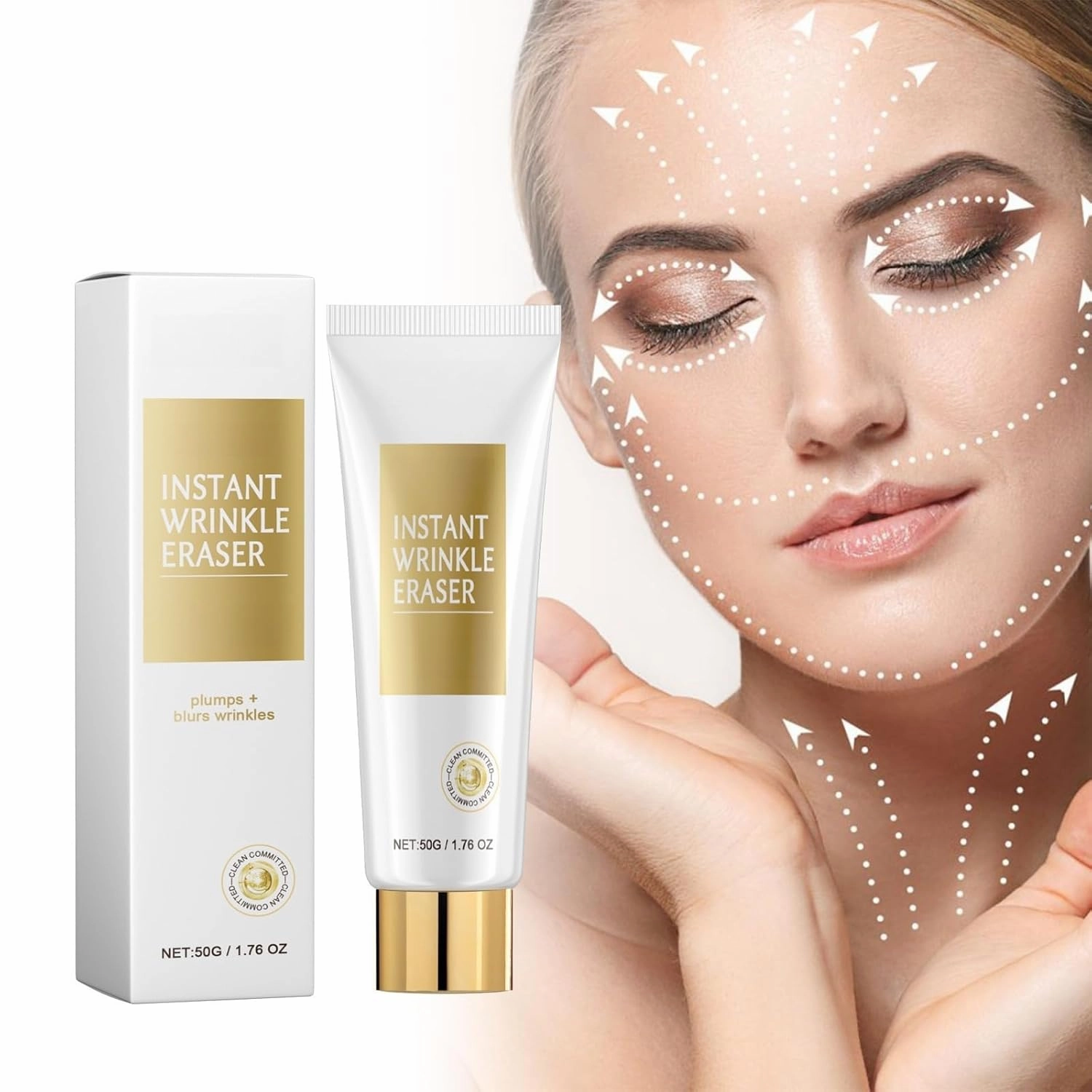 Fast-acting anti-wrinkle essence, firming anti-wrinkle cream, reduce fine lines, firm skin, suitable for all skin types