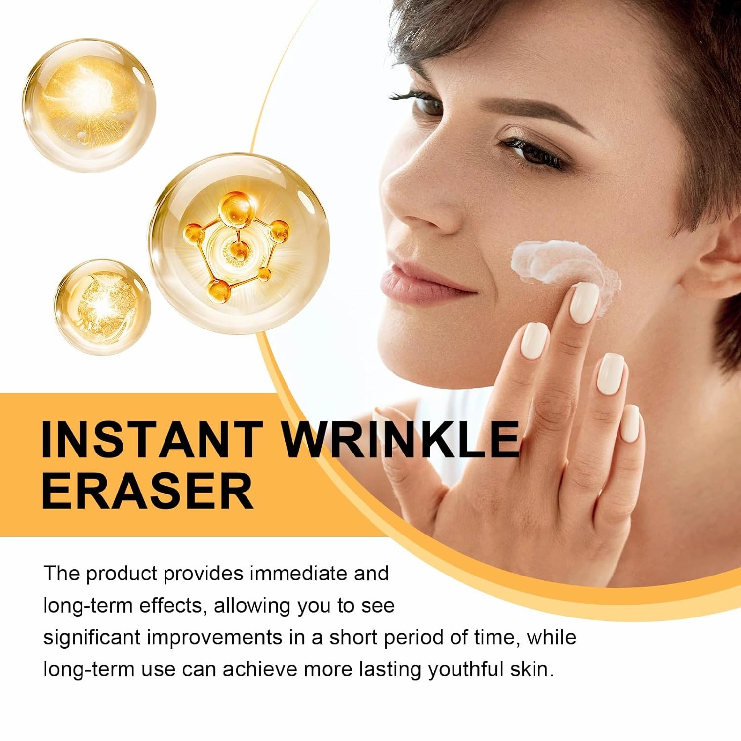 Fast-acting anti-wrinkle essence, firming anti-wrinkle cream, reduce fine lines, firm skin, suitable for all skin types