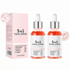 Finones Skin Vitamin Serum,5 in 1 Anti Wrinkle Firming Serum,Finones Full Face and Body Serums,Nourishing and Hydrating,Reduce Fine Lines (2PCS)