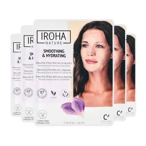 Firming & Anti-Aging Tissue Face Mask with Phyto Retinol (Bakuchiol) & Peptides (Pack of 5) | Improves Firmness & Elasticity | Results in 15 Minutes | Cruelty-Free