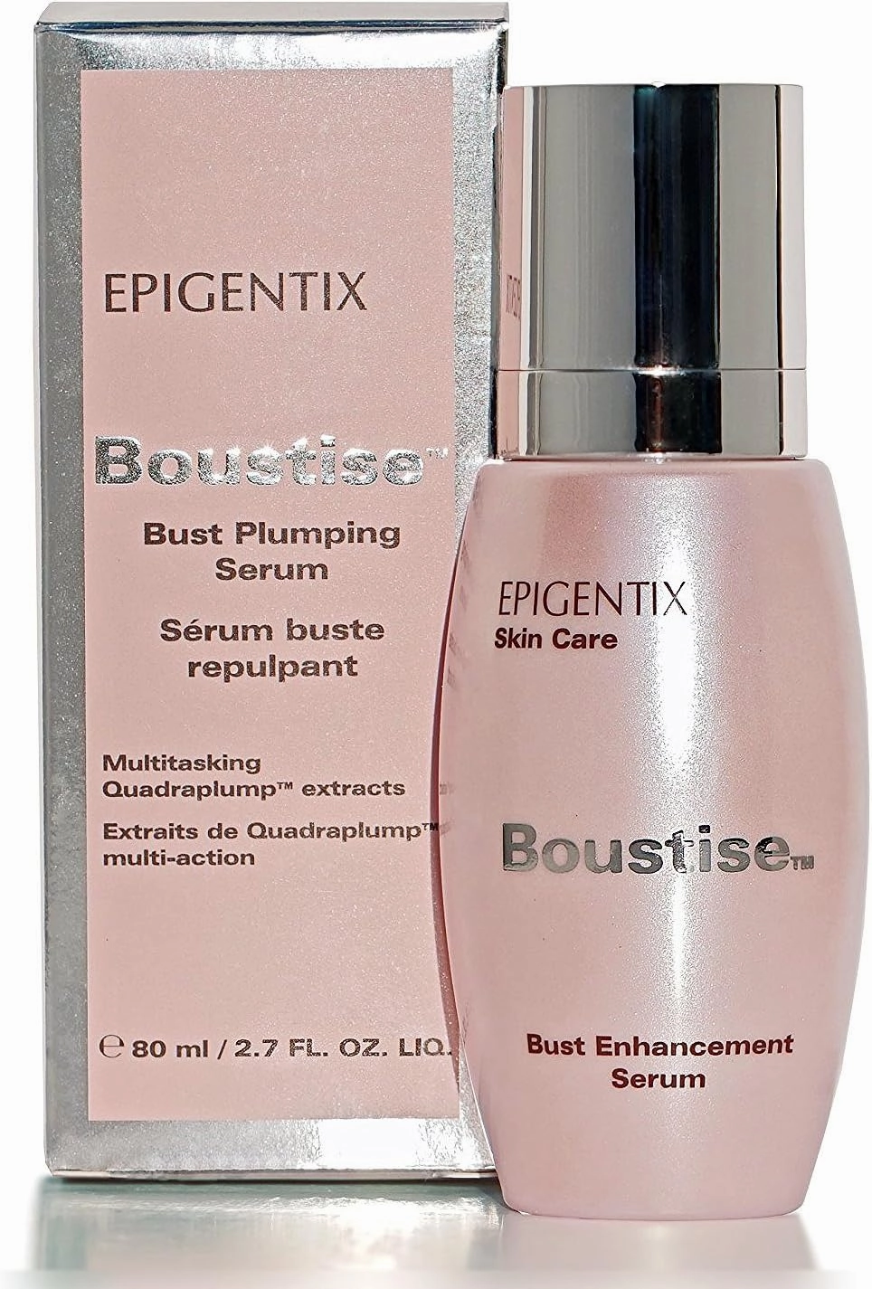 Firming Breast-Enlargement Cream ORGANIC QuadraPLUMP Fat Trapping   Lifting Tightening Actives - 2 Month Supply - Natural Bust Enhancement Plumping Lotion - Made In Canada BOUSTISE 2.7oz