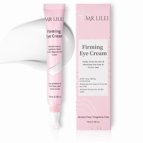 Firming Eye Cream, Under Eye Cream for Dark Circles & Wrinkles, Dendrobium Nobile Extract, Hyaluronic Acid & Peptides | Anti-Aging eye Cream Under Eye Bag Cream Treatment & 24H Hydration, 0.5 oz