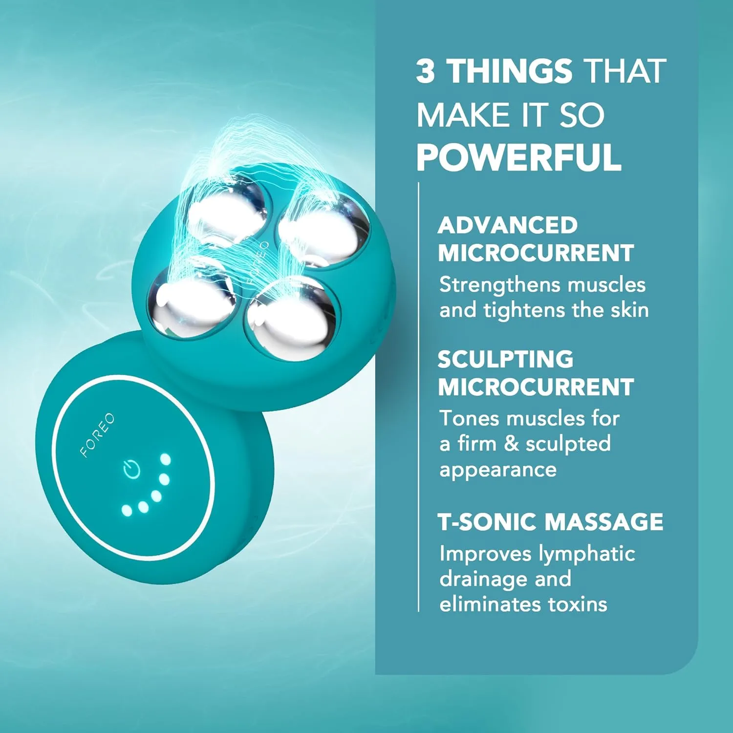 FOREO BEAR 2 body Advanced Microcurrent Body Sculpting Machine - Cellulite Massager & Lymphatic Drainage - Firm & Contour - Body Massager - Increases Absorption of Skin Care Products - Evergreen