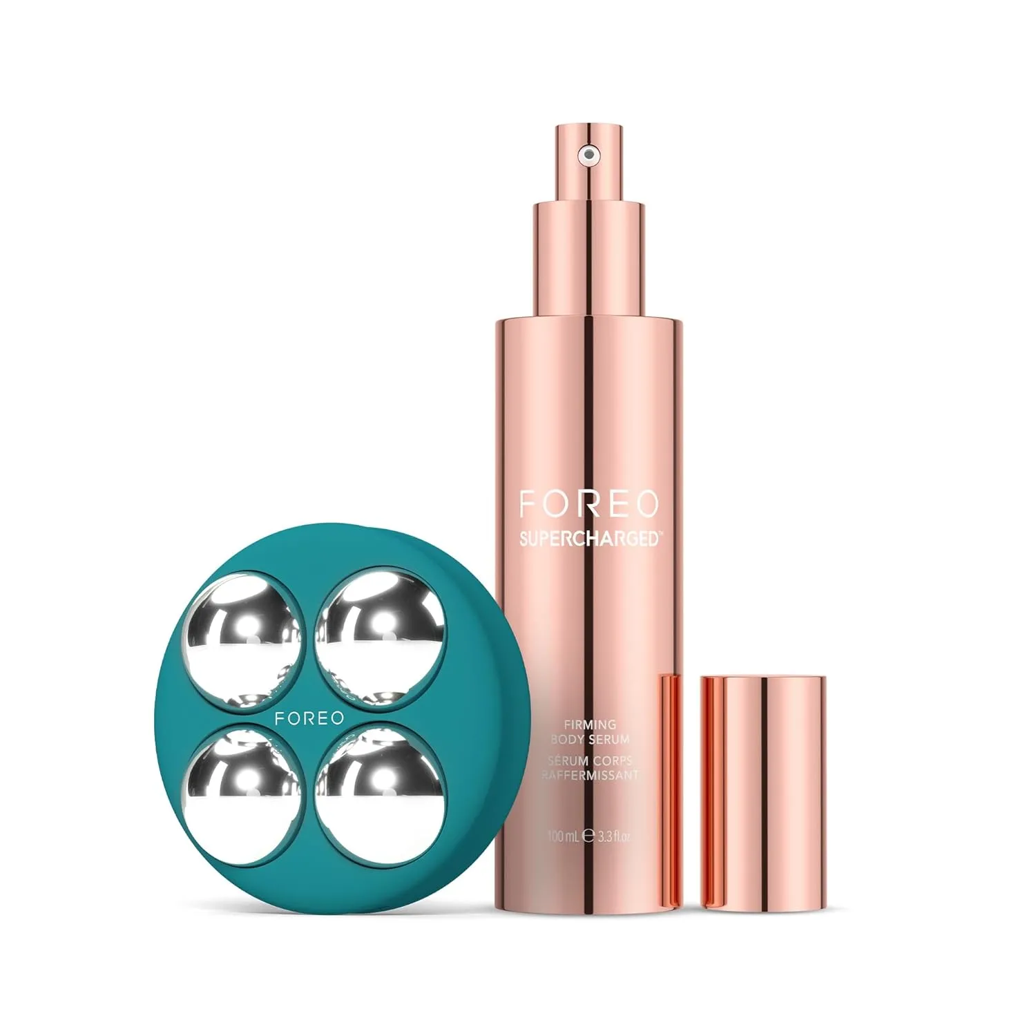 FOREO Bear 2 Body Advanced Microcurrent Body Sculpting Machine - Cellulite Massager & Lymphatic Drainage - Firm & Contour - Body Massager - Increases Absorption of Skin Care Products - Evergreen